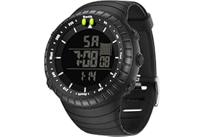 FORRADER Orologio sportivo digitale da uomo, impermeabile, tattico, con retroilluminazione a LED, sveglia, data, orologio militare da uomo