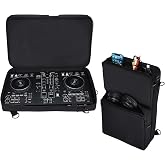 Growalleter Protective Travel Bag for Pioneer DJ DDJ-FLX4/DDJ-400/DDJ-SB3 or Roland DJ-202 DJ, Carrying Case with Accessory S
