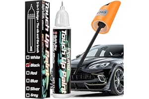 Inpumo Lackstift Auto, Lackstift Schwarz Matt, Kratzer Entferner Auto Für Auto Kratzer, Es hat eine hohe Deckkraft und kann Autolackkratzer und Steinschlagkratzer (Black)