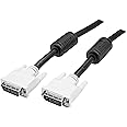 StarTech.com 3m DVI-D Dual Link Cable - Male to Male DVI-D Digital Video Monitor Cable - 25 pin DVI-D Cable M/M Black 3 Meter - 2560x1600 (DVIDDMM3M)