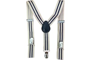 HISUNBEN Tirantes para niños y hombres, anchos y elásticos, longitud ajustable, forma de Y, con fuertes 3 clips, para mujer y bebé de 1 a 15 años de edad