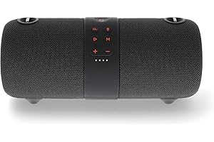 Nedis Bluetooth-Lautsprecher SPBT2480BK – 40 W Stereo – 6,5 Std Akkulaufzeit – Freisprechfunktion – IPX6 – Koppelbar – Schwarz