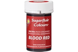 SUGARFLAIR COLOURS Blood Red - Spectral Paste Concentrate Colouring 25g
