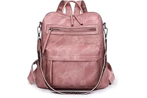 Puwuzixi Frauen Rucksack Wasserdicht Anti-Diebstahl PU Mode Reisen Mehrzweck Cabrio Geldbörse Umhängetasche Handtasche Rucksack