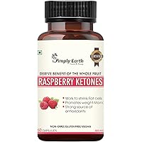 Simply Earth Raspberry Ketones Plus with Garcinia and Green Tea Extract | Natural formula | 800 MG | 60 Veg Capsules
