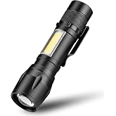 Amber LED Şarj Edilebilir LED'li El Feneri Cata CT-8024 - Y&uuml;ksek L&uuml;menli G&uuml;&ccedil;l&uuml; Işıldak, Acil Durum, Kamp ve Outdoor Işığı