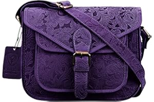 J. Wilson London Designer Genuine Real Distressed Vintage Leather Handmade Women Crossover Shoulder Messenger Bag Handbag