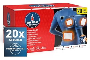 The Heat Company kroppsvärmare – 10 eller 40 stycken – värmeplåster rygg och hals – extra varm – kroppsvärmare – ryggvärmare – 12 timmar mysig värme – luftaktiverad – helt naturlig