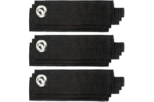 HEMOTON 10pcs Wiederverwendbare Kabelriemen Klebeband Hochleistungs-Aufbewahrungsgurte mit Öse Klett-Organizer Aufhänger für Verlängerungskabel Kabel Schläuche,26X3.8cm