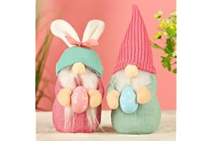 Covienapp 2 Pack Easter Gonks Easter Bunny Gnomes Spring Easter Decorations Ornaments for Home Table Gift Gnome for Kids Women