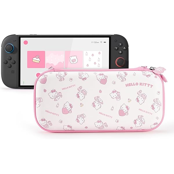 HYPERCASE Pink Travel Carrying Case for Nintendo Switch or OLED