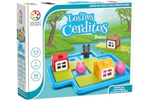 SMARTGAMES Smart Games - Los Tres Cerditos | Juegos Educativos Niños 3 Años O Más | Rompecabezas Niños Con 48 Desafíos | Puzzles Infantiles 3 Años O Más | Juegos Infantiles