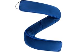 My OLi 36" Under Door Draft Stopper Heavy Duty Door Draft Blocker Noise Dust Wind Stop Soundproof Energy Saver for Indoor Home,Blue