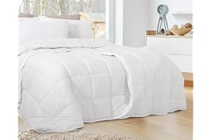 Zenoni & Colombi Piumino Matrimoniale XL 4 Stagioni in 100% Fiocco di Piumino D'Oca Vergine Siberiano, Set Monaco Piumone Autunnale + Piumone Primaverile Made in Italy (4 STAGIONI, 250x220cm)