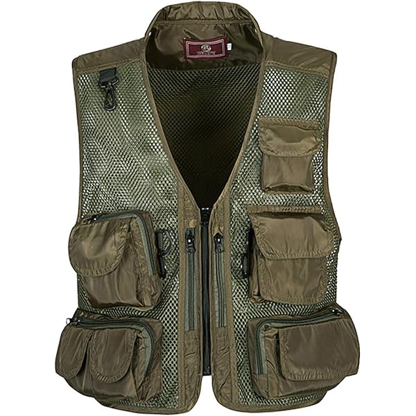 Herren Outdoor-Weste Aus Baumwolle – Safari-Design, Viele Taschen – Atmungsaktiv Für Angeln, Reisen & Wandern