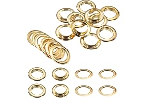 Kvartsman uppsättning om 10 öljetter 25 mm 1 tum mässing öljetter kit med brickor för tyg gardin presenning läder bä skor väska gör-det-själv