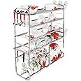 SLIMSHINE 6 Shelf Rack | Multi-Functional Plate and Spoon Storage Solution for Effortless Access and Stylish Display | Optimize Your Kitchen Organization