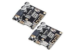 2pezzi Scheda ricevitore audio Bluetooth per amplificatore audio 3.7-5V Amplificatore altoparlante stereo per auto BT5.0 fai 