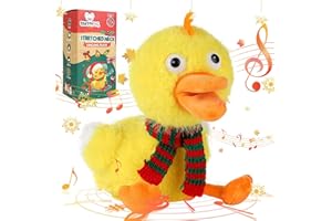 SWTOIPIG Plush Duck Toy, Stretched Duck's Neck, Singing and Duck's Quacking Sound, Interactive Cute Design, Stuffed Toys, Kids Educational Toys, Musical Intelligence Development