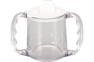 Homecraft Pflegebecher mit Zwei Griffen - Auslaufsicherer Reisebecher mit Trinköffnung für Kinder, Senioren und Menschen mit Behinderungen - Kleiner Ausguss (Nicht für den Einzelhandel)