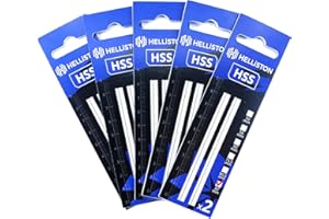 HELLISTON HSS Coltelli per TROTEC PPLS 10‑750, PPLS 10‑20V SENZA PLASTICA, 82mm (5 coppie = 10 lame)