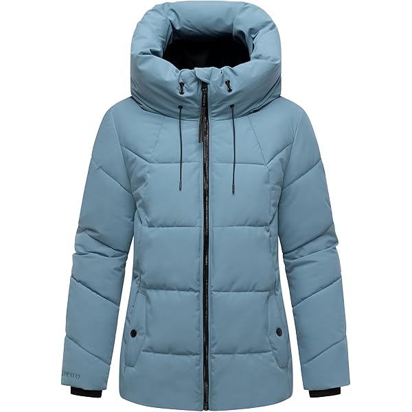 MARIKOO Kwamee Winterjas voor dames, warm, gewatteerd, met