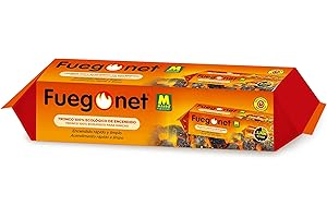 FUEGO NET Fuegonet 231095N Tronco, Marrón, 39.5 x 7.5 x 7.5 cm