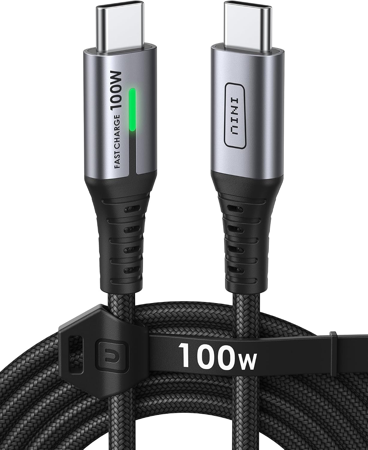 INIU Câble USB C, 2m 100W Charge Rapide Cable Type C vers USB C | PD 3.0 QC 4.0, Nylon Tressé pour iPhone 17 16 Pro, Samsung Galaxy S25 S24 Ultra, iPad MacBook Air, Pixel 9 Xiaomi Switch etc