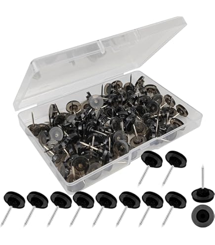 Hpmjz 200 Pcs Reusable Heavy Duty Flat Head Push Pins Upholstery Thumb Tacks Bronze