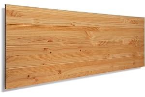 SUEÑOS ZZZ SUENOSZZZ-ESPECIALISTAS del Descanso Cabecero de Cama de Madera TREVINCA Color Haya para Pared. Cabecero de Tablas Horizontales. Estilo Vintage, para Camas de 135