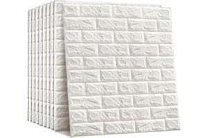 RAY-VELOCITY Pannelli a Muro Autoadesiva 3D, Carta da Parati Decorativo Impermeabile, Adatto per Pareti di Sfondo TV, Camera da Letto, Soggiorno, Ristrutturazione di Pareti (24,Mattone)