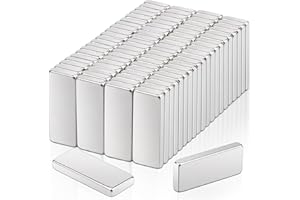 SWIHORAB 80 Piezas imanes pequeños Fuertes, imanes de neodimio de 15x6x2 mm Extra Fuertes, imanes para Pizarra magnética, Placas magnéticas de imán Fuerte, imán Rectangular para Pizarra Blanca