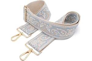 KOCRIS CASA Tracolla Per Borse Donna Borsa Colorate 5cm Cinghia Larga Tracolla Catena Crossbody Ricambio Tessuto Regolabile Cintura Cinghie Spalla Accessori Gold E01