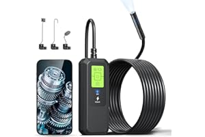 bestyks WiFi Endoscope Camera Mobile Phone Endoscope Inspection Camera 1200P HD Tube Camera with LED Light for Android/iOS (1M)