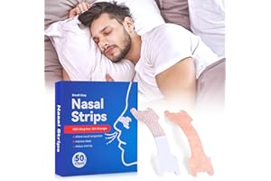 Emooncn 50PCS Nasal Strips, Large Nose Strips Stop Snoring Aids for Men Anti Snoring Devices Relieve Nasal Congestion Snoring Aids for Men Women,Individually Packed