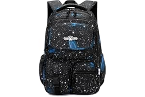 VIDOSCLA Galaxy Kids School Backpack for Boys Primary Students Elementary Bookbag