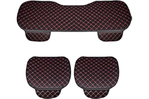 Susy Shop Funda universal para asiento de coche, protección para el asiento + respaldo delantero, Protector Comfort Cojín para interior (LS025 – solo asiento rojo)