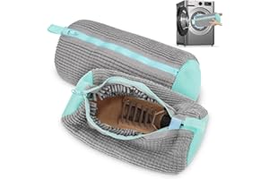 ZTBFHLZQ Sacchetti per Scarpe Lavanderia, Sacchetto Scarpe Borse per Bucato, Borsa per lavatrice per scarpe, Shoes Laundry Bag, Riutilizzabile e Resistente Borsa per Bucato per Scarpe (Grigio 2pcs)