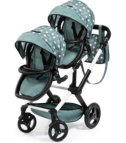 Poussette combinée - Bayer Chic - 690-15 - Rose - Réglable - Pour poupées jusqu'à 52 cm - Jeux - Jouets