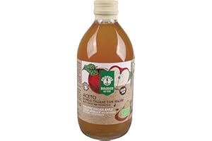 Probios Aceto Di Mele Biologico Con Madre - Crudo e Non Filtrato - Fermentato Naturalmente Da Mele Biologiche, Ideale Per Cucinare, Condire Insalate e Bevande Detox - Bottiglia Di Vetro Da 500 ml