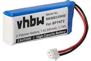 vhbw batteria compatibile con Dogtra 2302NCP, 2302NCP Transmitter trasmettitore portatile per collare per cani (500mAh, 7,4V, Li-Poly)