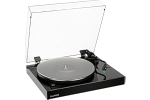 Fluance RT81+ Elite High Fidelity Vinyl Turntable Record Player, Audio Technica VM95E Cartridge, Anti-Resonant Platter, Acrylic Mat, Phono Preamp, Wood Plinth, Adjustable Isolation Feet - Piano Black