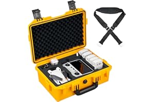 Lykus Titan MM330 Mallette Valise Sac Case pour DJI Mini 3/Mini 3 Pro et DJI RC, Convient à la lanière DJI RC et jusqu'à 7 Batteries [Valise Uniquement]