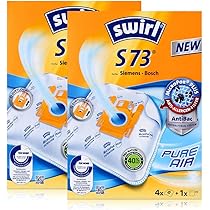 10 Sacs D'Aspirateur Sp6 De - Compatible Avec Swirl S67, Swirl S62, Swirl S68, Swirl S73 - Type