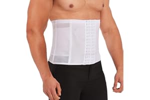 SLIMBELLE Herren Bauchweggürtel Fitnessgürtel Body Shaper Schwitzgürtel Taillenmieder Verstellbarer Gürtel Tummy Control Belt