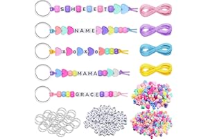 GWAWG Kit de fabricación de 283 llaveros, bonitos regalos de arte y manualidades para niñas de 9 a 12 años, perfecto para hacer llaveros para adolescentes, kit de fabricación de joyas para dijes de