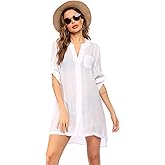 Ekouaer Strandjurk voor dames, cover-up strandponcho, zomer, badmode