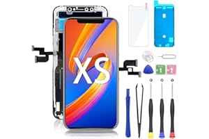 Hoonyer for iPhone Screen Replacement, 3D Touch Screen Display Digitizer Frame Assembly Repair Kits + Waterproof Adhesive + Screen Hardened Protection (iPhone XS-5.8‘’)