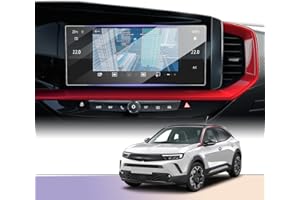 LUWU Compatible with Vauxhall Mokka B/Mokka-e/Astra L/Grandland 2022-2024 Car Transparent Navigation Screen Protector 9H Protective Film Made of Update Tempered Glass Protective Film Accessories 10"