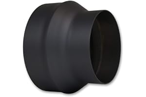 LANZZAS Ampliación del tubo de estufa de 150 mm a 200 mm, color: negro metálico (diámetro de 150 mm) – otros tubos de nuestra gama se pueden encontrar aquí.